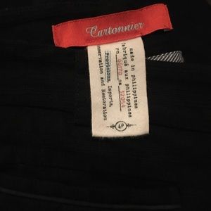Anthropologie Cartonnier Black Textured Pants 4P